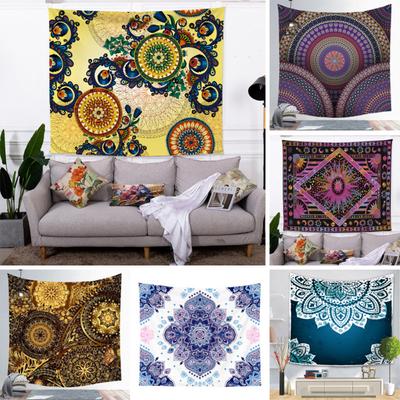 Südostasiatisches Geometrisches Mandala Wandteppich Wohnzimmer Schlafzimmer Wohnheim Nachttisch Dekoration Live-Übertragung Hintergrund Hängendes Tuch