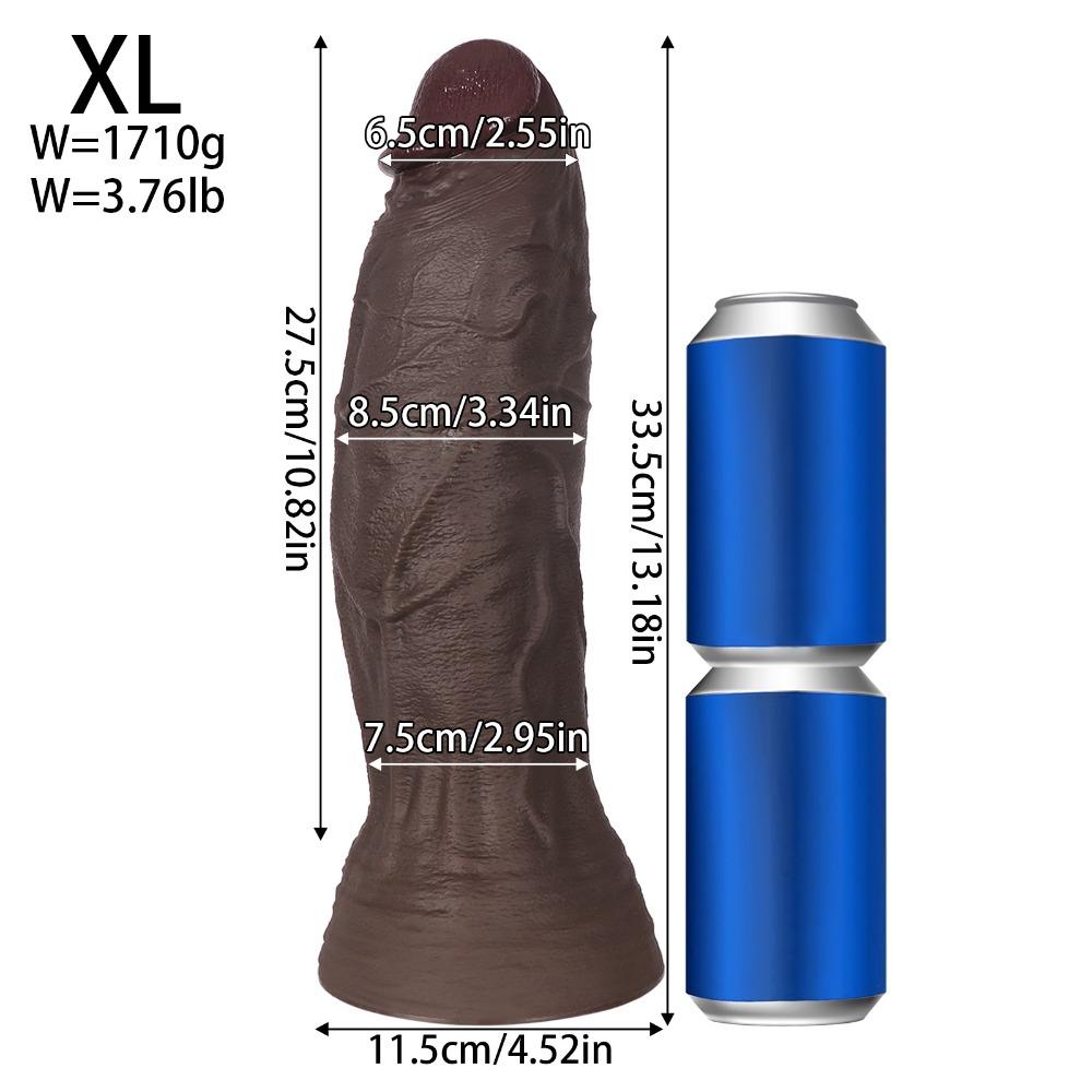 Niezwykle Miękki Silikon Płynny Realistyczny Dildo, Duży Rozmiar Zabawka Seksualna dla Dorosłych Kobiet