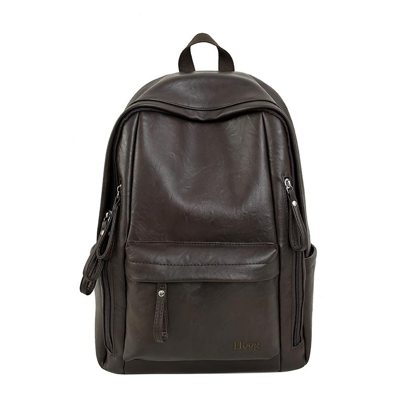Modny Plecak ze Skóry PU Minimalistyczny Styl Casualowy Plecak dla Kobiet Lekki z Idealny do Codziennej Pracy Szkoły i Streetwear Bez Wisiorka