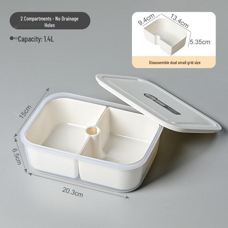 Anditai Divided Refrigerator Food Storage Container