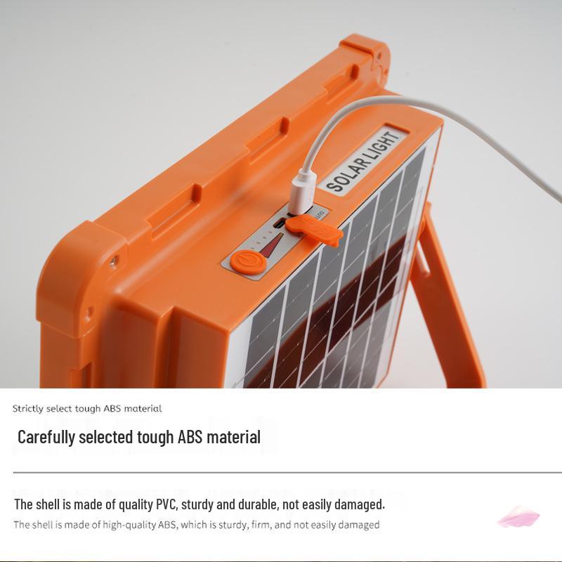 Solar-Powered LED Floodlight: Super Bright for Construction, Camping & Emergency Use