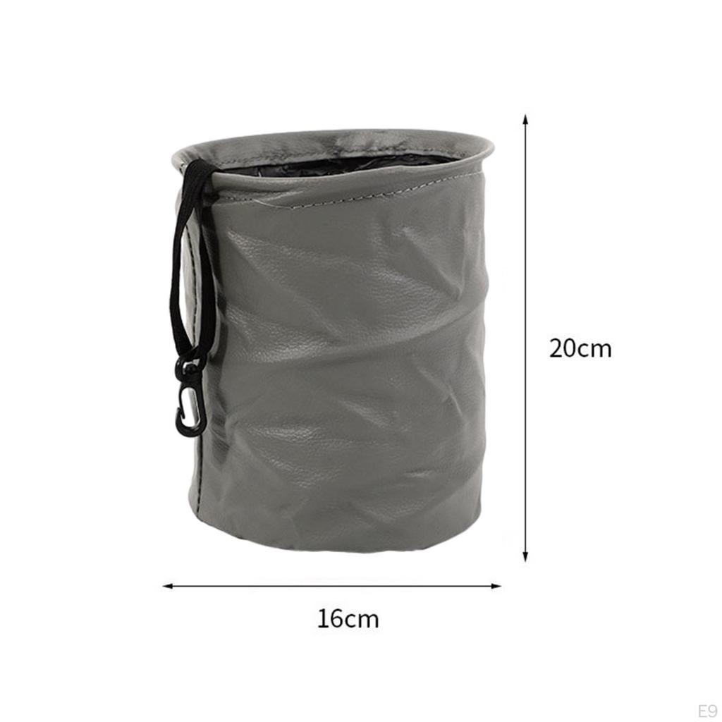 Foldable Car Trash Can Hanging Garbage Bin Large Capacity Multipurpose Universal Bag