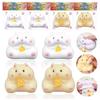Cute Hamster Squshie Toy Hand-made Stress Relief Squeeze Toy For Home Decoration