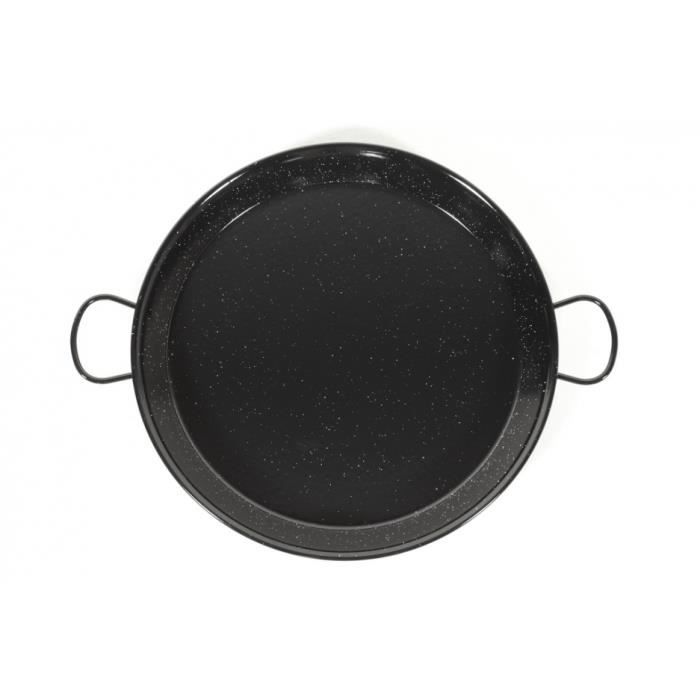 Paella Pan - VAELLO CAMPOS - BADALONA - Enamelled Steel - 46 Cm - Suitable for All Heat Sources