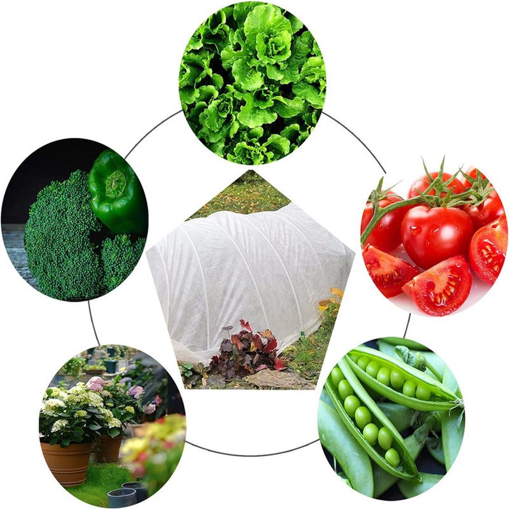 Nonwoven Plant Cover 3m x 10m Freeze Protection Fabric Durable Reusable Garden Frost Wind Pest Shield Winter Vegetable Greenhouse Blanket