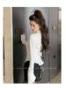 Spicy Girl Women's Slim Fit White Shirt - Chic, Waist-Cinching, Long Sleeve Cardigan for Spring and Autumn.