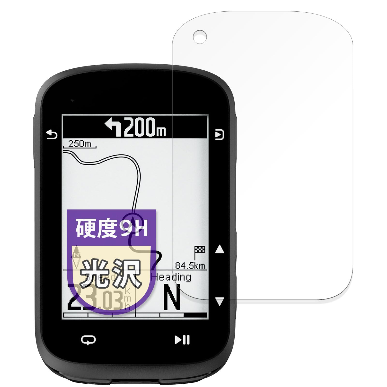 

MotoMoto Film for COOSPO CS500 Cycling Fiber Glass Screen Beautiful and Made in Japan Computer, Ultra-Thin Protector, Ultra-Clear,