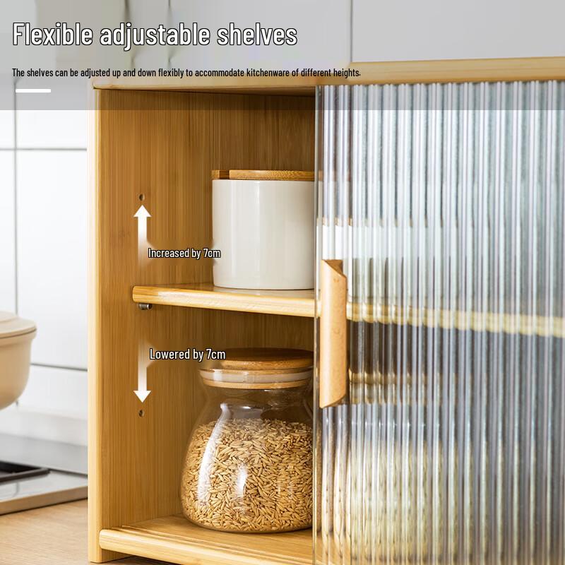 Bamboo Countertop Kitchen Spice Rack