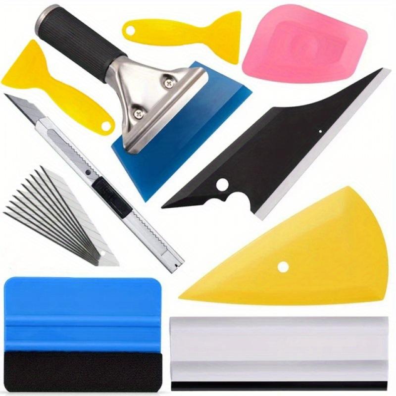 

24 Набор инструментов для оклейки автомобильных пленок Инструмент для установки автомобильной пленки на окна Войлочный скребок Скребок для окон