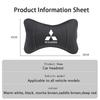 uldf10 Car Seat Headrest Logo Styling Pillow Lumbar Support Auto Interior For Mitsubishi Outlander Eclipse Lancer Pajero ASX Colt I200