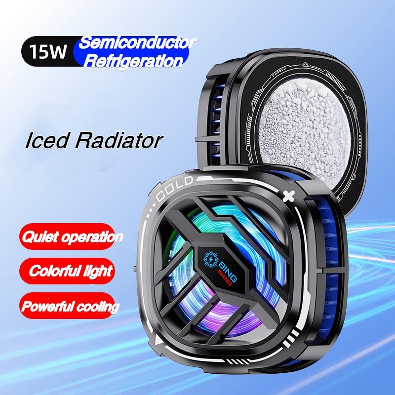 Innovative Smart Gadgets X76 Pro Radiator Semiconductor Mobile Phone Fan Magnetic Fast Cooling RGB Color Gaming Fan for Iphone