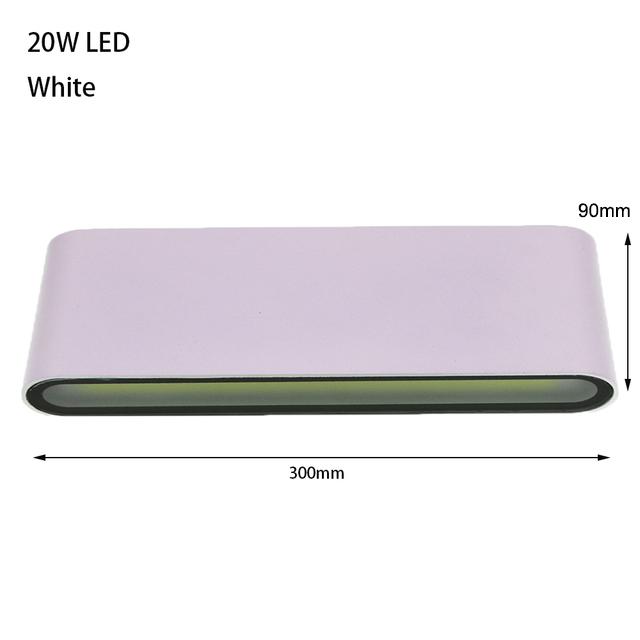 6W 12W 24W LED Outdoor Waterproof Wall Lamp Bedroom Living Room Balcony Wall Light Aluminum Exterior Wall Lamp Sconce Fixtures