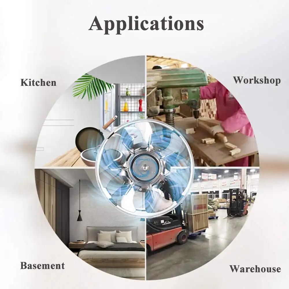 4 Inch Metal Pipe Ventilation Exhaust Fan Inline Duct Fan Air Ventilator Mini Extractor Bathroom Toilet Wall Fan Without Plug