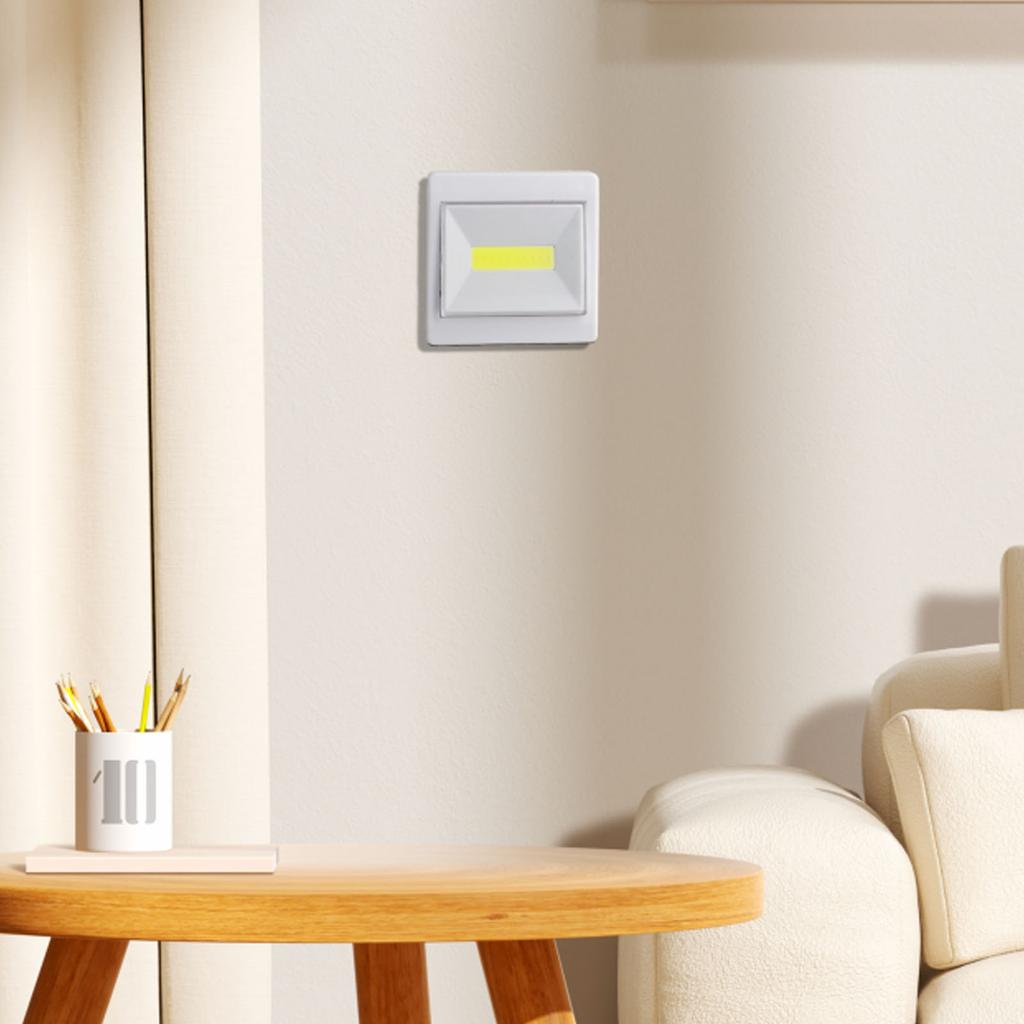 Battery Powered COB LED Wall Night Lights Easy Install and Replace Low Voltage Lighting Perfect for Various Indoor Spaces