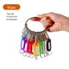Numrerade Nyckelringringar - 40-pack