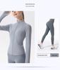 Women's Quick-Dry Long-Sleeve Yoga Jacket - High-End Fitness Top for Spring & Summer