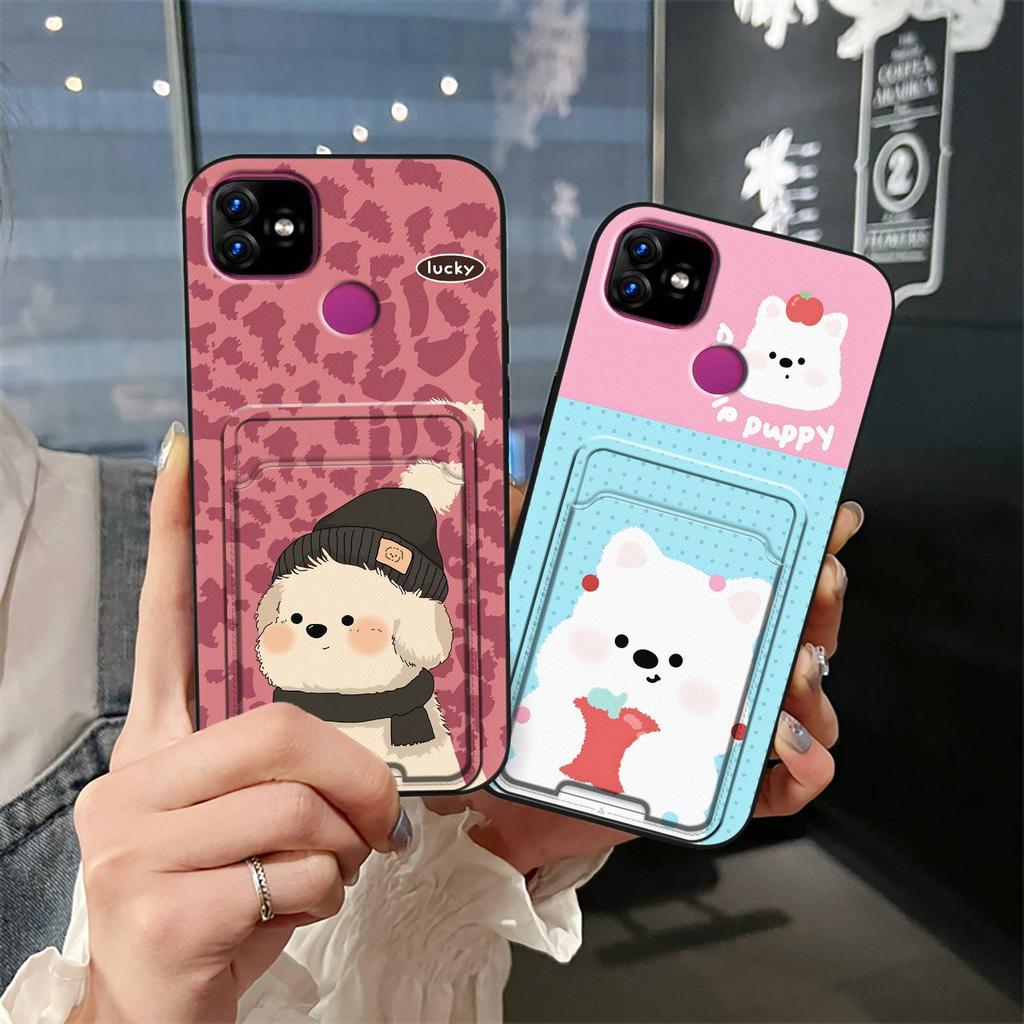 Waterproof Back Cover Phone Case For Itel P36/P36 Pro/vision1 Plus Durable Card Slot Full Wrap Fashion Design Soft Case