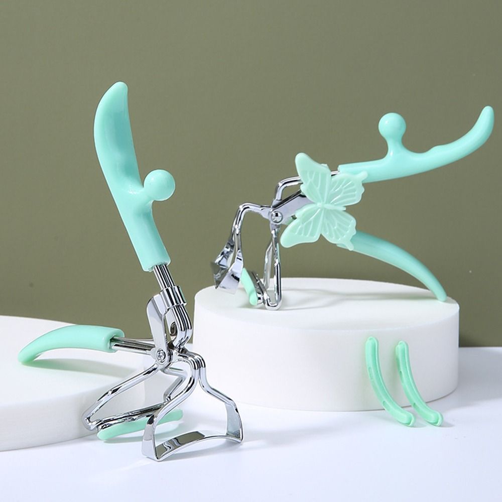 

Натуральный щипцы для завивки ресниц Подсолнух Щипцы для завивки ресниц Бабочка Дизайн Поднятые ресницы Зажим Инструменты для макияжа зелёный