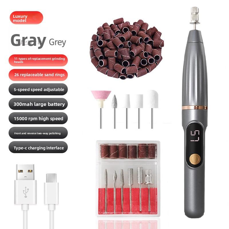 Electric Nail Grinder Small Tool Nail Remover Nail Grinder Portable LCD Electric Nail Clipper Nail Grinder
