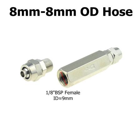 Zawór zwrotny pneumatyczny 6mm 8mm 10mm 1/4 Średnica zewnętrzna Węża Zawór jednokierunkowy Powietrze Gaz Jednokierunkowy Mosiężny Zawór Adapter do Rury Kompresora Powietrza