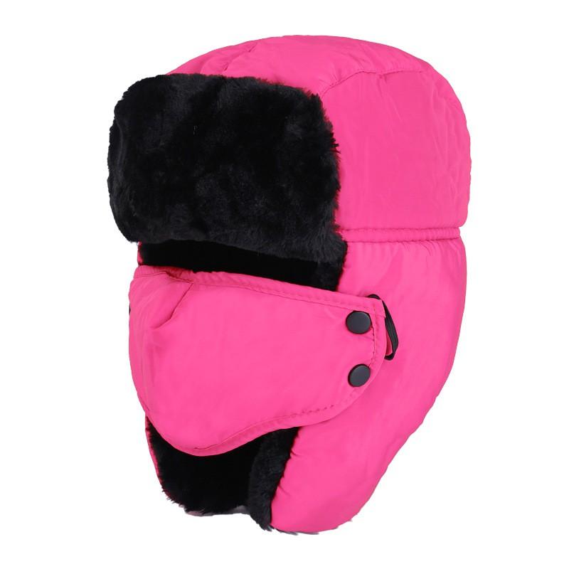 Unisex Winter Warm Fleece-Lined Hat With Ear Protection Skiing Hiking Outdoor Travel