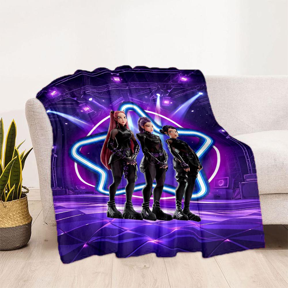 Huntrxx: Neon Warriors Blanket Durable Comfort Great for Picnics Bedding Seaside All-Season Use Warmthful Decor