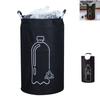 With Aluminum Handle Empty Bottle Storage Basket Folding Garbage Bin for Kitchen Office