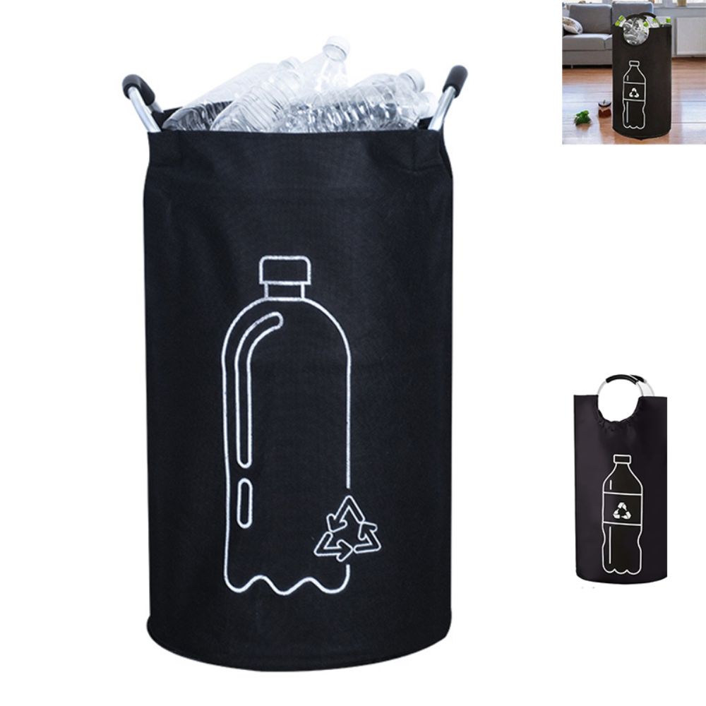 82L Empty Bottle Storage Basket Folding Garbage Bin Durable Recycling Bin  for Kitchen Office