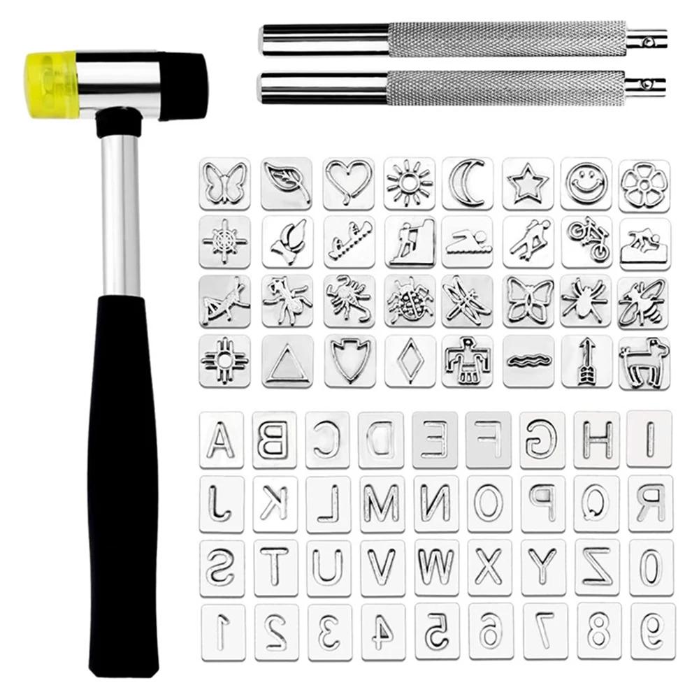 Creative Star Moon DIY Leather Carving Tool Letter Pattern Series Steel Stamp Leather Gold Silver Print Punch Gift for Friends