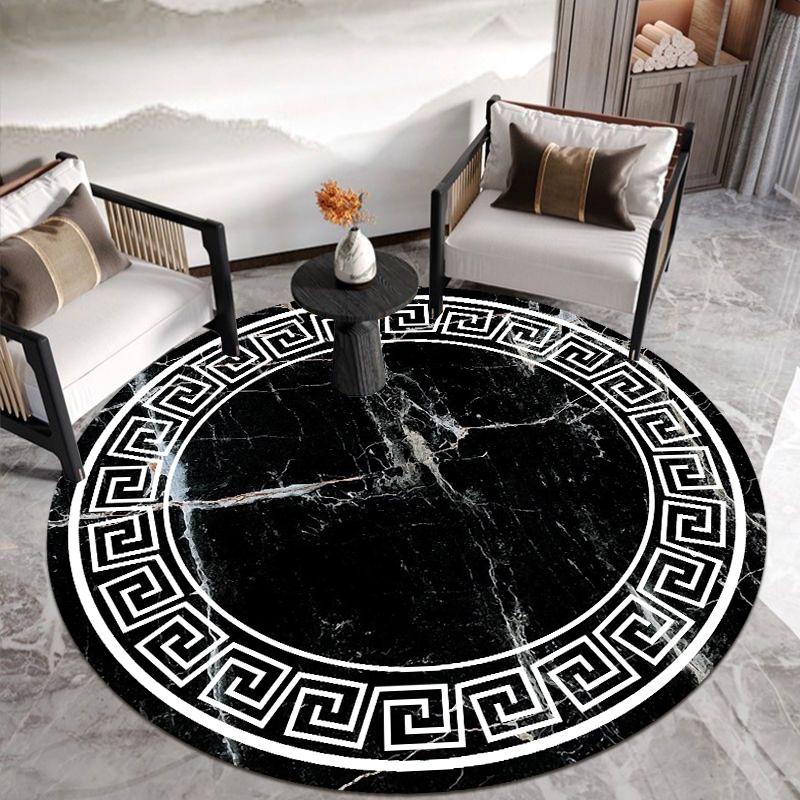 Nordic Home Luksusowe Dywany Salon Czarny Żółty Biały Geometryczny Styl Marmurowy Dekor Dywaniki Sypialnia Zmywalne Maty Podłogowe do Sypialni