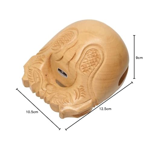 Kikutani Mokugyo (wood fish), 3.5 inches (10.5 cm), TB-10.5, Natural