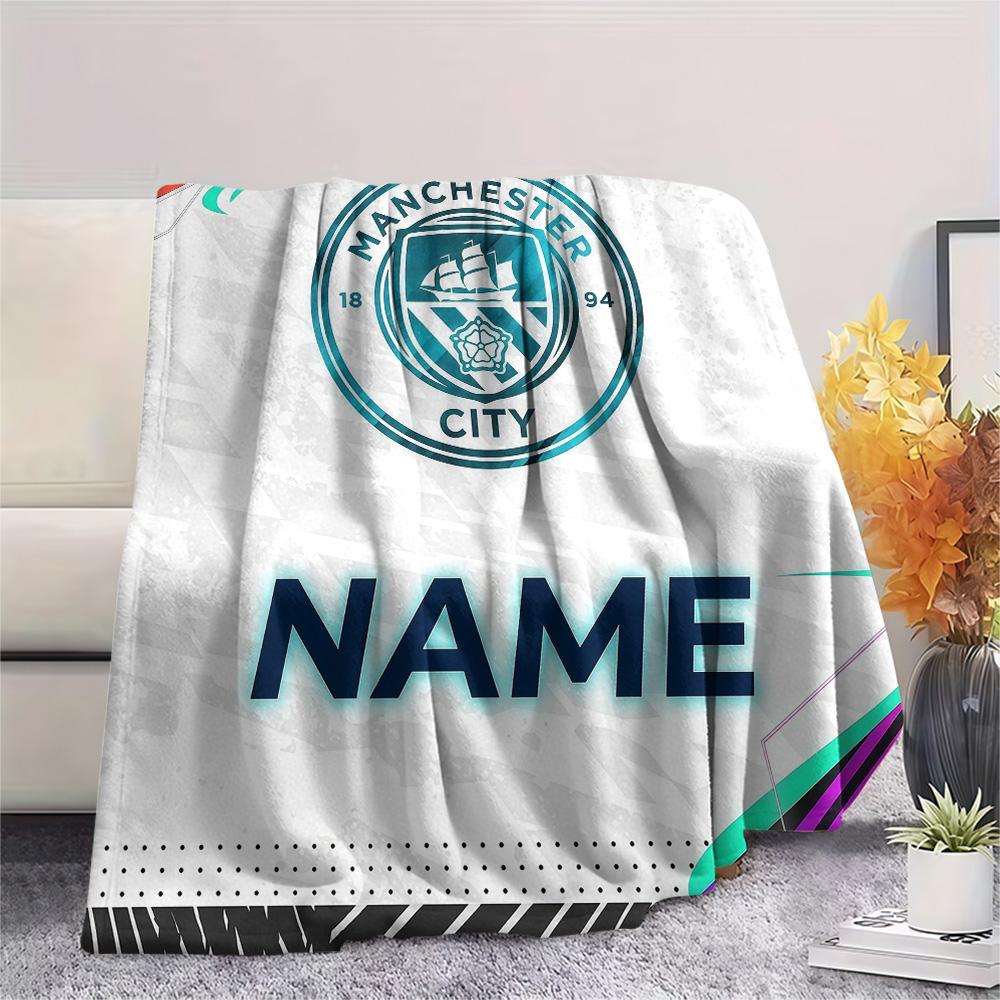 Custom Name MCFC Flannel Blanket, High Quality Comfortable for All Seasons, Home Decor, Warmth and Comfort