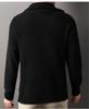 Men's Solid Color Knitwear: British Style Lapel Sweater