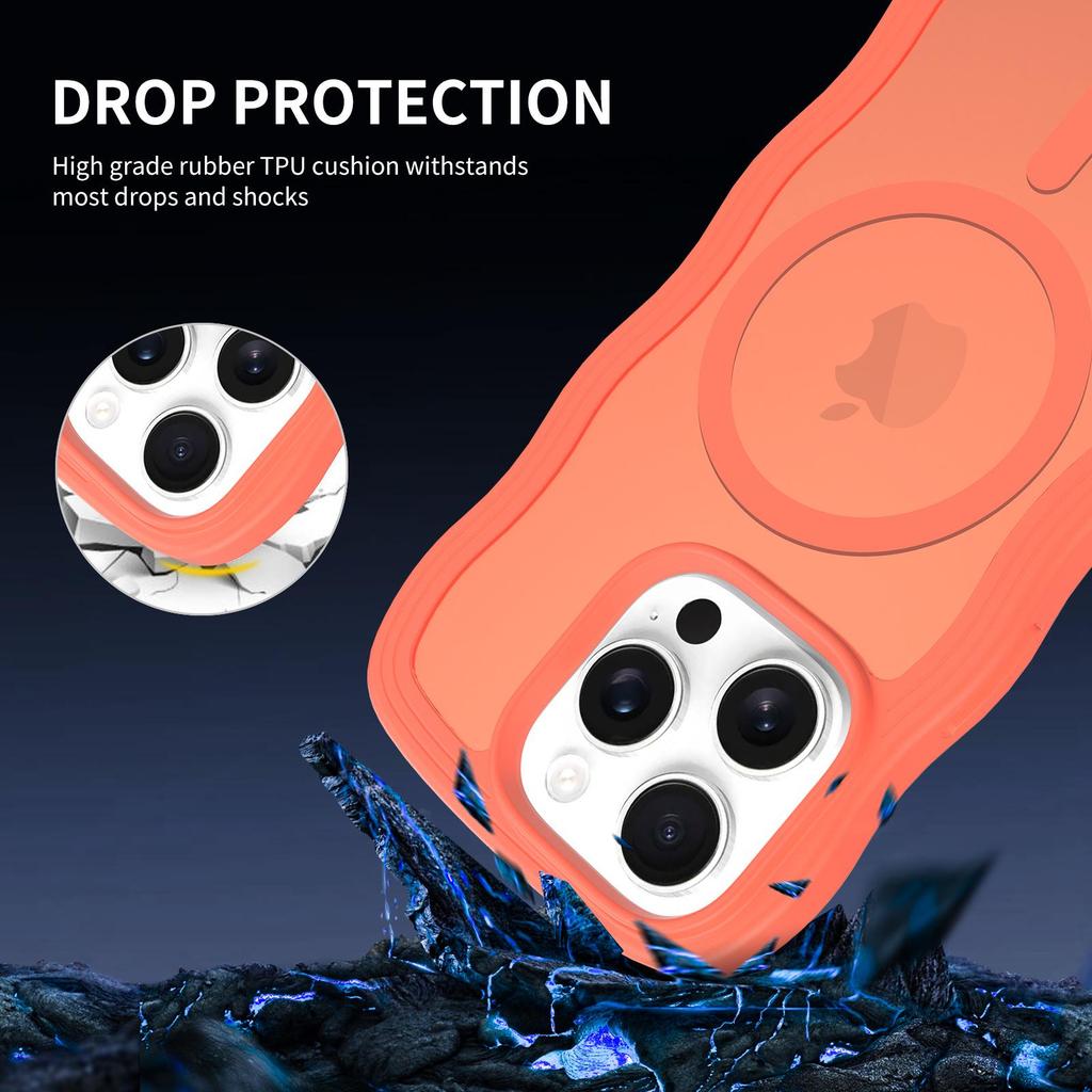 Cross-border Magnetic Frosted iPhone 16e Case - Drop-Proof with Skin-Feel Finish for 17 Pro Max