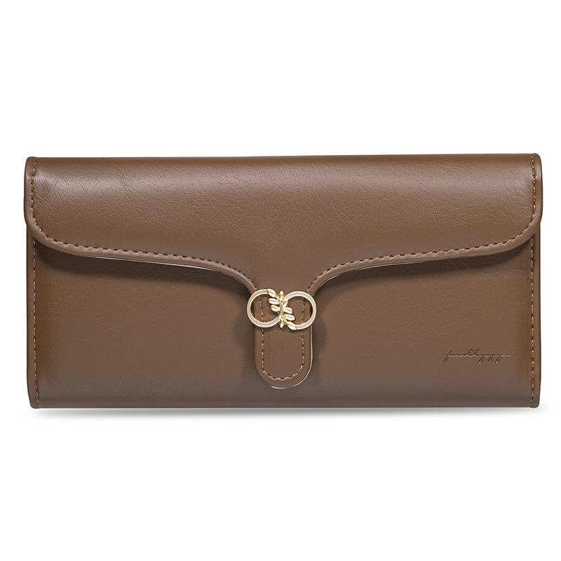 Long Wallet Women's PU Leather Foldable Expandable Multifunctional Large Capacity Women's Wallet