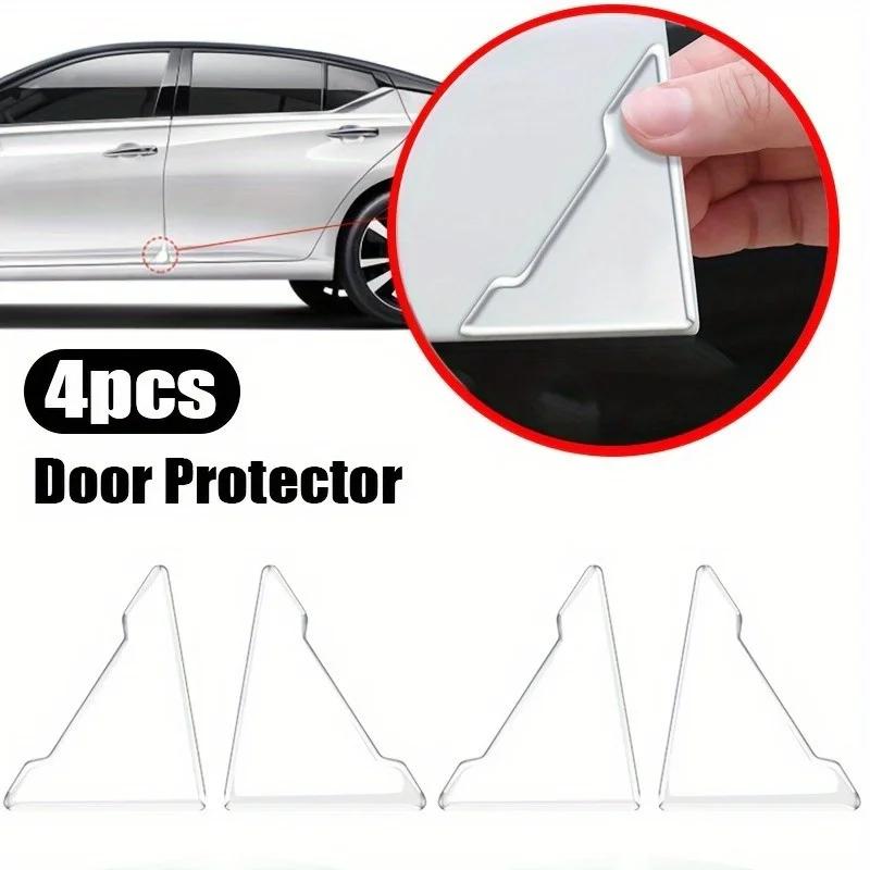 Universal Door Corner Anti-collision Cover, Transparent Silicone Protector, Scratch Resistant Sticker Door Protective Cover