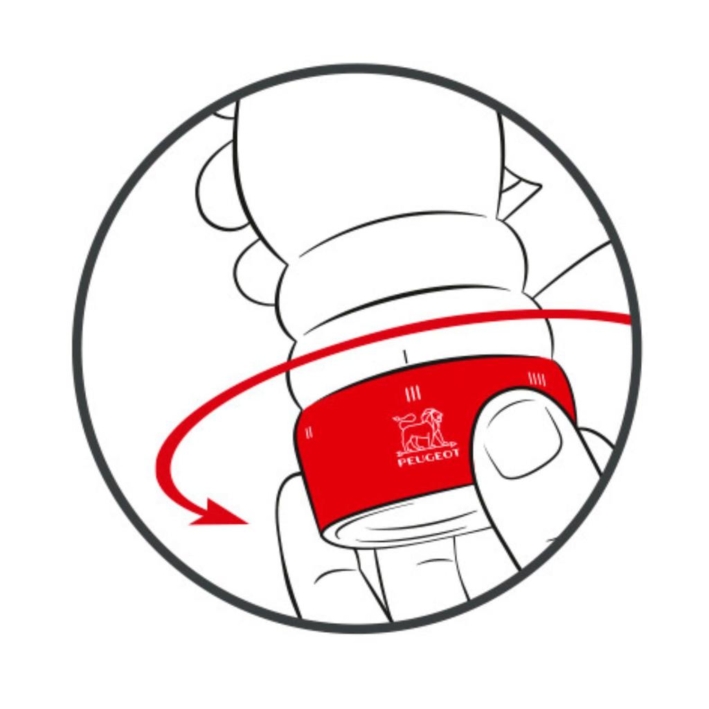 Peugeot Pepper Mill, Wooden, Adjustable Coarseness, 23g Capacity, 18cm, Manual, Made in France, Paris U-Select, Chocolate, 23461