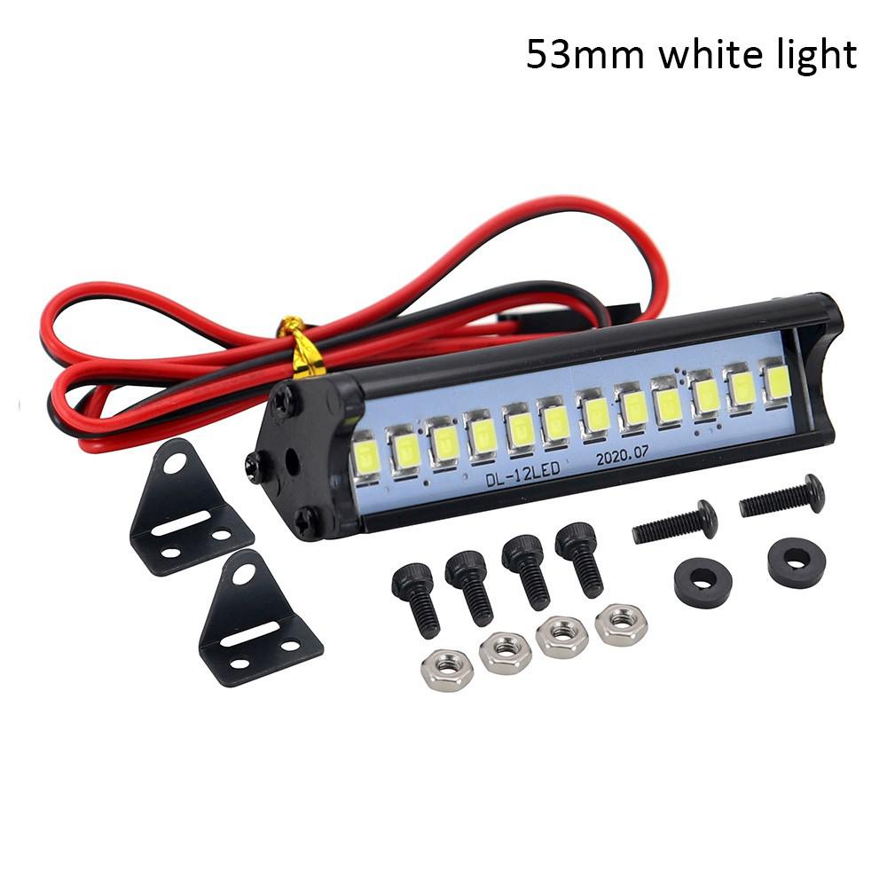 RC Car Roof LED Light Bar Light 53-149mm Searchlight for 1/10 TRX TRX4 Defender TRX6 G63 Axial SCX10 RC Crawler