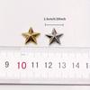 100 Acrylic Diamond Flat Bottom Gold and Silver Five-pointed Star DIY Production of Decorative Clothing Accessories Accessories