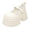 Plateau Damenschuhe Mode Damen Leder Slipper 10cm Mary Jane Schuhe für Damen Lolita Schuhe Neue Damen Sandalen Zapatos Mujer