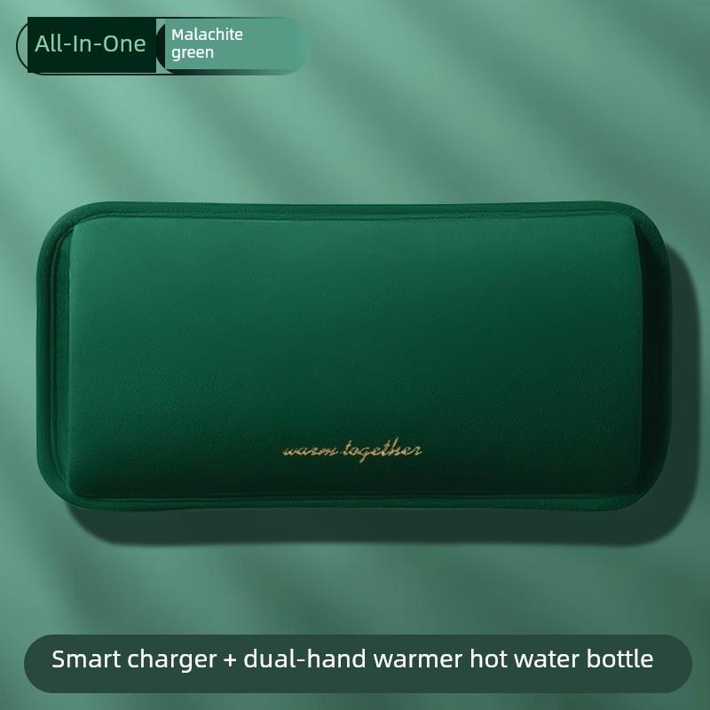 Electric Hot Water Bottle, Warm Water Bag, Hand Warmer, Rechargeable Water-Filled Heating Pad, Explosion-Proof, for Applying On the Stomach, Genuine