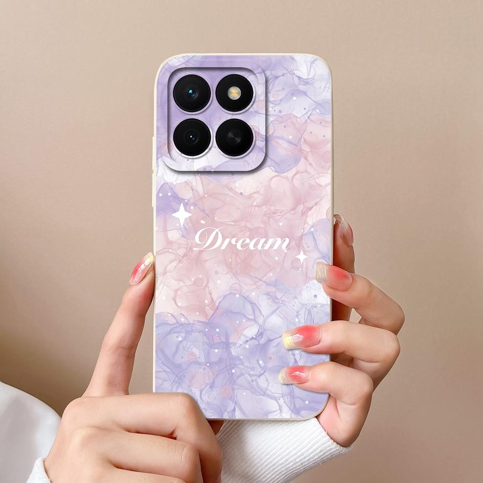 Hülle Für Huawei Honor X8c 7S 10i 20 20e 30 30S 50 50SE 60SE 70 Lite Pro Plus Hübsche Bunte Blume Flüssig Silikon Anti Rutsch Gehäuse Für Huawei Hülle