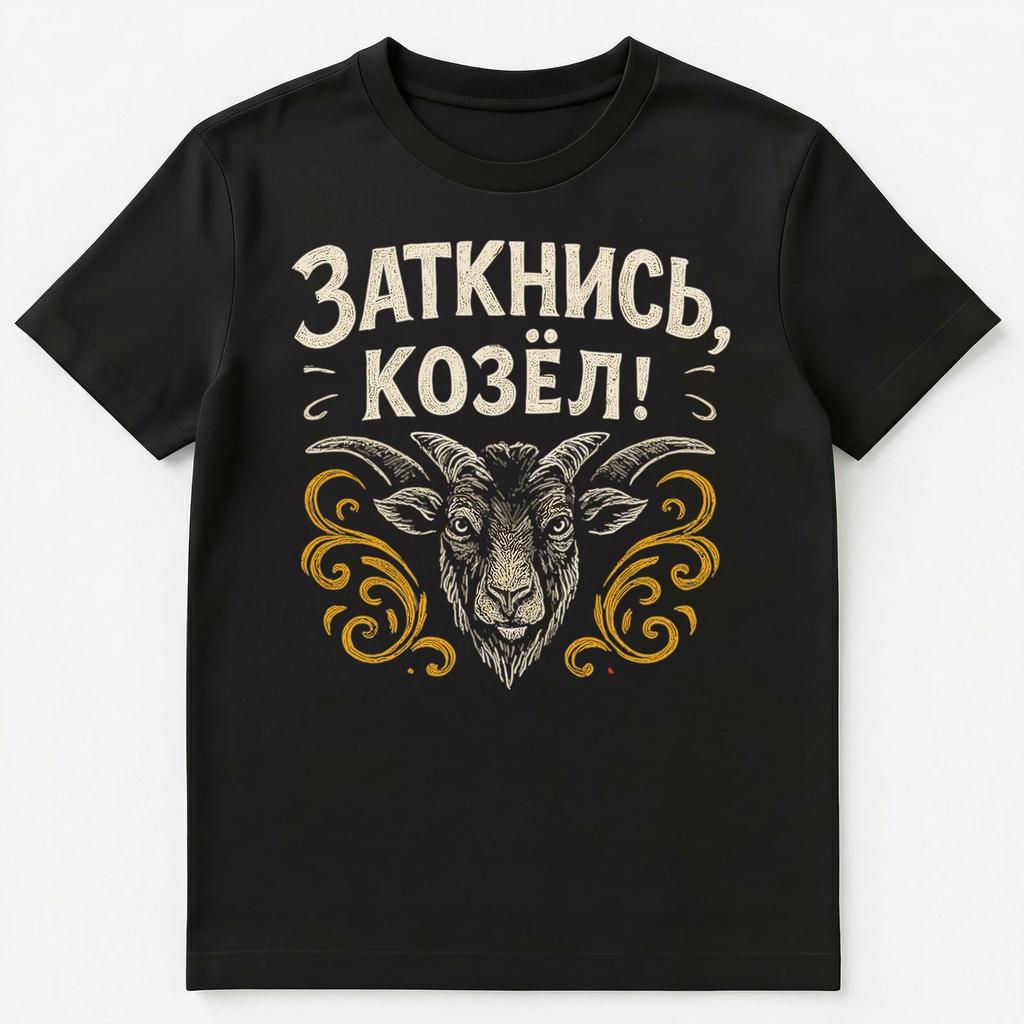 Shut Up Goat Rude And Funny Russian Unisex T-Shirt