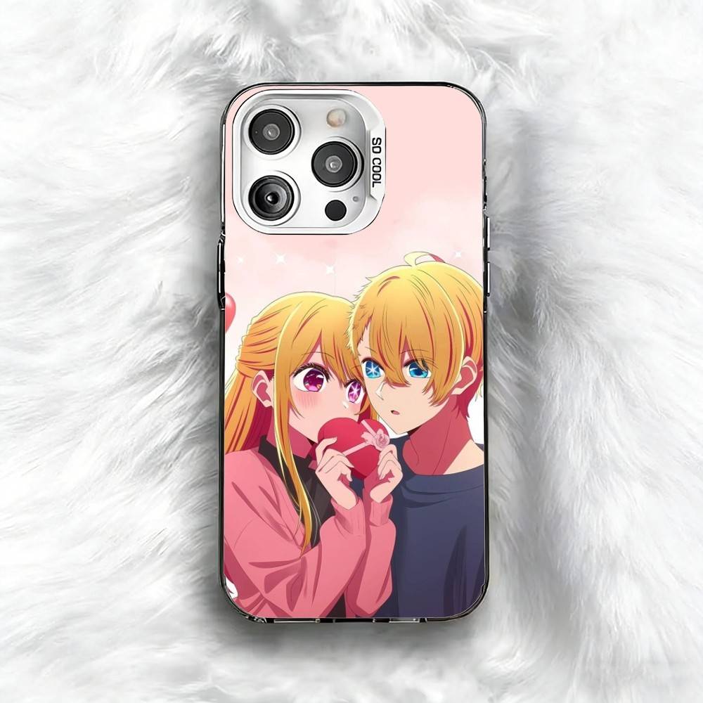 

O-Oshi NO-KO Phone Case For iPhone 16 17 15 14 12 13 Pro Max Black Color Shockproof Cover iPhone15pro