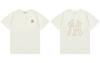 MLB & NY Large Logo Printed Short Sleeve T-shirt Cream 957