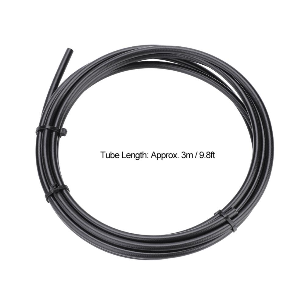 Black Hydraulic Brake Hose Tube Set with 4pcs Olive Connector Inserts Bike Hydraulic Disc Brake Hose Tube