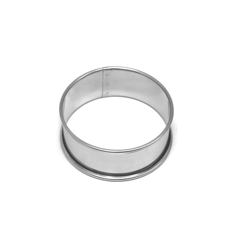 Stainless Steel Mousse Ring Round Cake Mold Double Rolled Tart Rings Fruit Pie Cake Dessert Cookie Making Kitchen Accessories