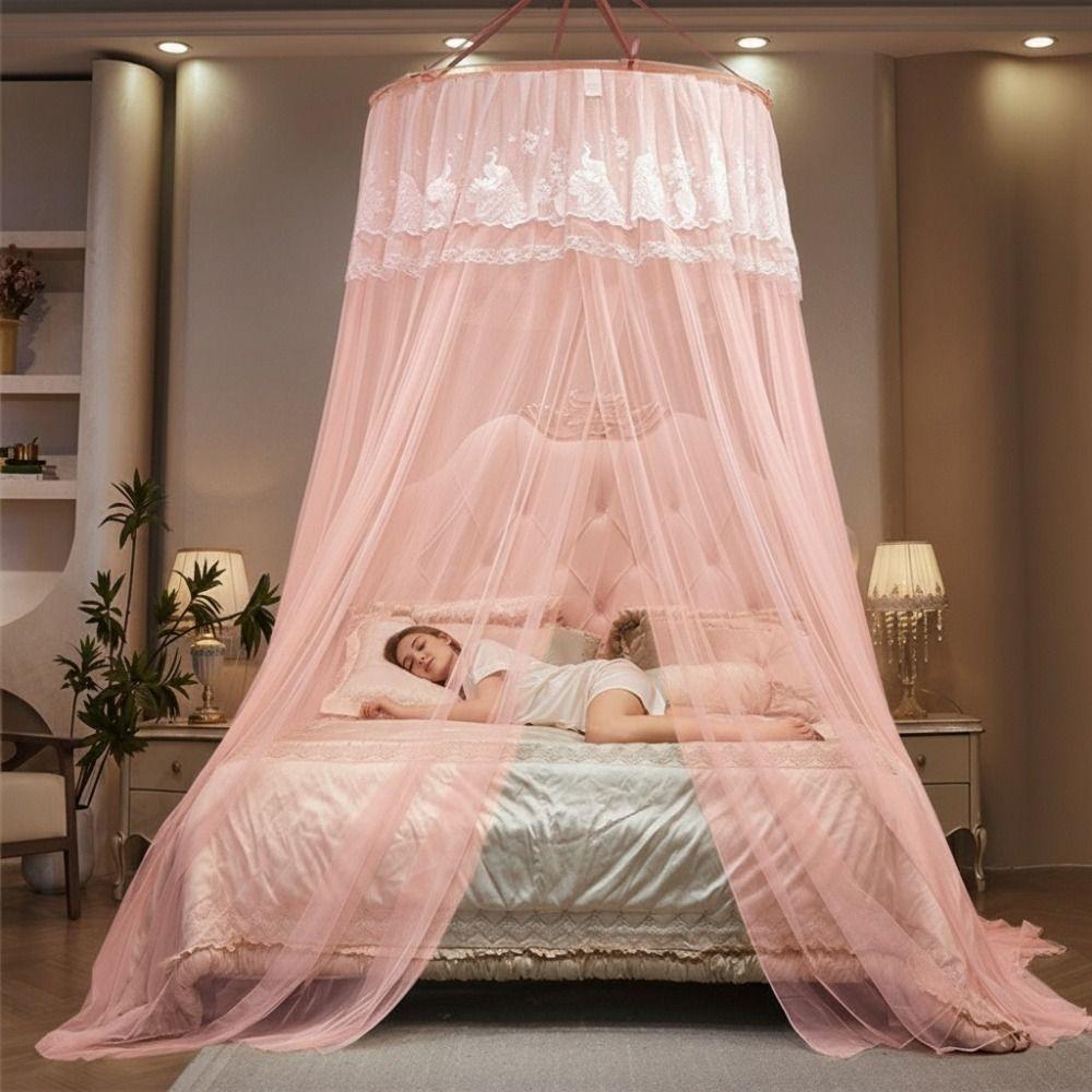 Lace Dome Mosquito Net Fine Mesh Queen-Size Bed Tent Universal Bed Curtain Bedroom