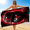 1Pc Bulls Basketball Artwork Beach Towel, Quick Dry, Multi-Use for Beach Pool Gym Yoga Home Travel, Christmas, Halloween, Xmas Gift M92991
