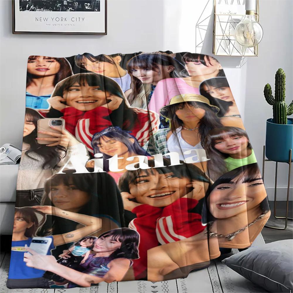 1PC Aitana Patterned Flannel Blanket Suitable For All Seasons for Home Decor Warmth and Comfort Gifts Holiday Present